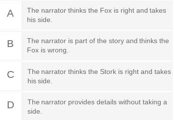 Which statement describes how the narrator tells the story?-example-1