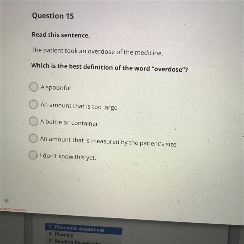 Which is The best definition of The word overdose-example-1