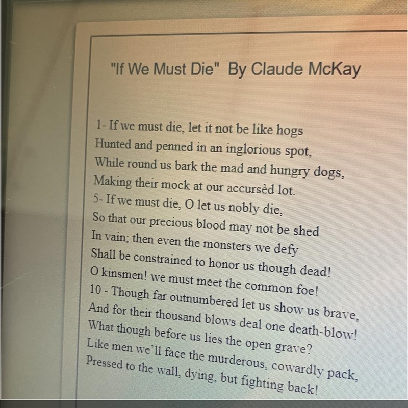 HELPPP PLS What two (2) lines from the poem support your answer to question 7? A. While-example-1