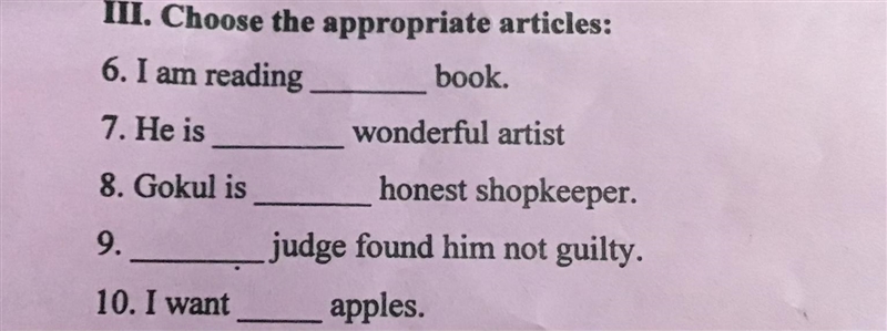 10 std unit 2 grammar articles pls answer this questions-example-1