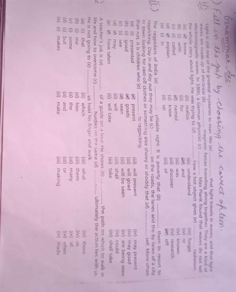 A teacher's job is (a) life and how to overcome (c) He is not going to (e) (0) (0) that-example-1