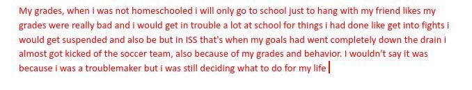 Is this sentence good? Its for english class were supposed to talk about our goals-example-1