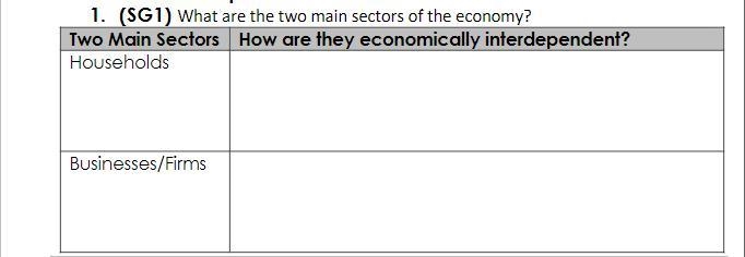 What are the two main sectors of the economy? Help asap!-example-1