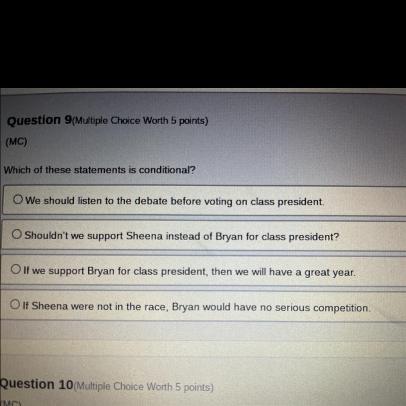 Which of these statements is conditional?-example-1