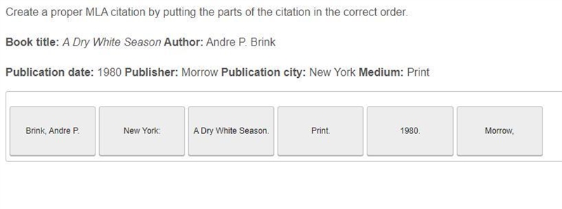 Create a proper MILA citation by putting the parts of the citation in the correct-example-1