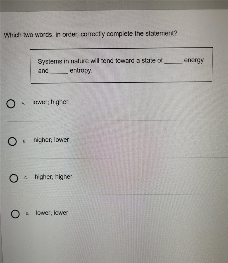 Which two words, in order, correctly complete the statement? ​helpppppp-example-1