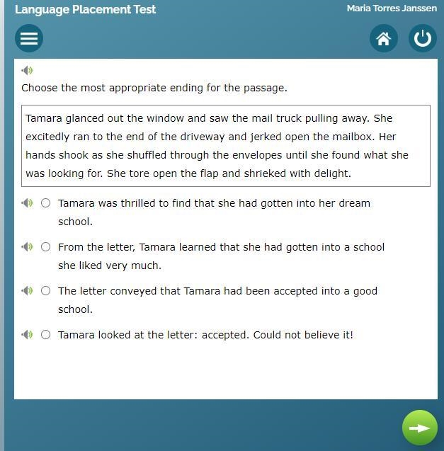 Please help me I am doing a test to see which level I am-example-1