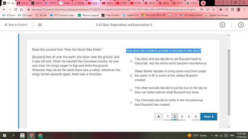 How does this incident provoke a decision in the story?-example-1