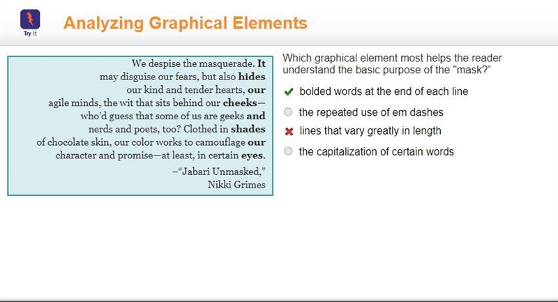 Which of these skills can help you to understand the purpose of the text? a. compare-example-1