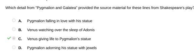 Select the correct answer. Read lines 44-45 from The Winter's Tale. PAULINA: Tis time-example-1