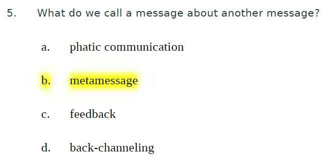 What do we call a message about another message?-example-1