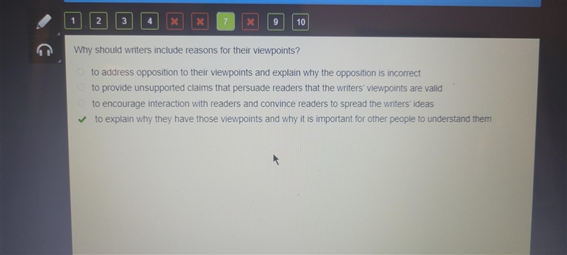 Why should writers include reasons for their viewpoints? to address opposition to-example-1