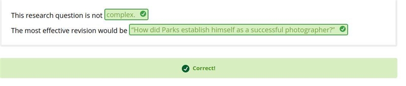 S Question Consider the research question "In what year did Parks buy his first-example-1