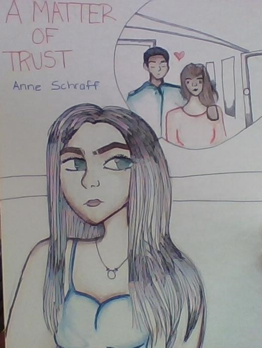 Hi there can anyone draw a picture that represents the book a matter of trust by Anne-example-1