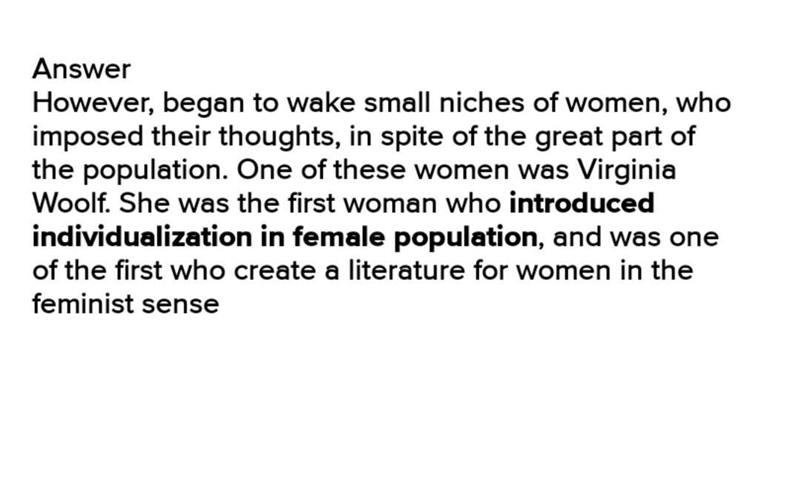 6. Why was Woolf, a successful writer herself, so concerned about the things keeping-example-1