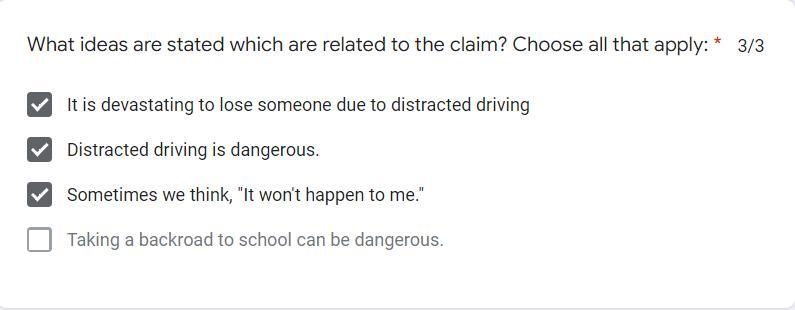 What evidence is presented to support the claim? * 3 points "The doctors had-example-3