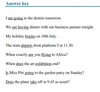 Make sentences in the present simple or continuous. 1.to the dentist | go | I | tomorrow-example-1