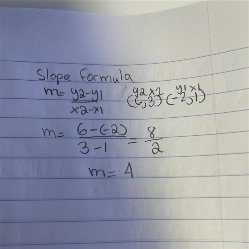 Question 2 Select the correct choices to complete the sentence. Determine the slope-example-1