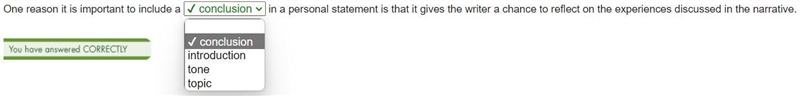 One reason it is important to include a in a personal statement is that it gives the-example-1