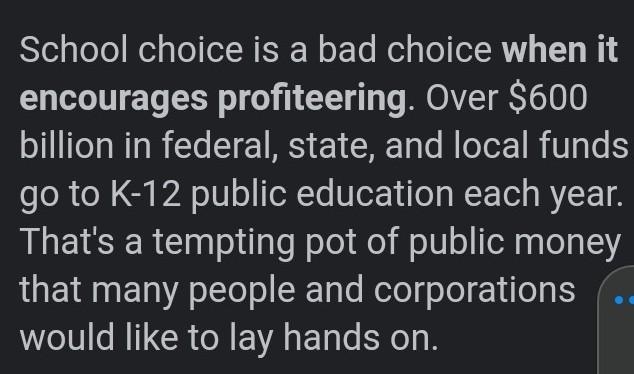 Why school choice is bad i need reason in sentences ​-example-1