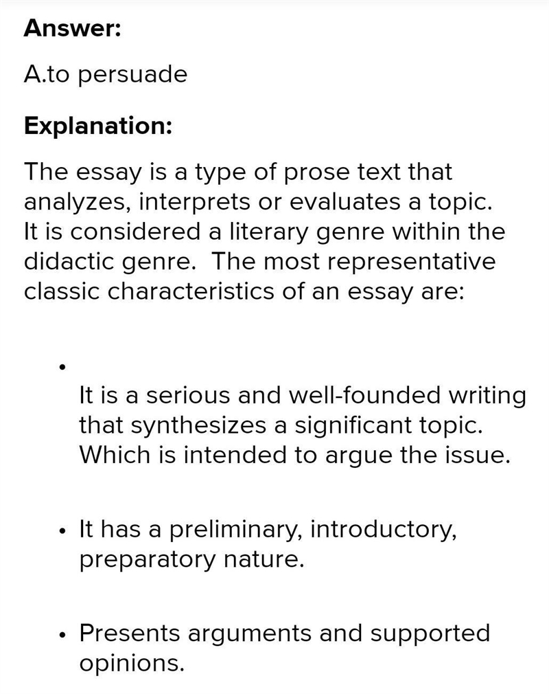 According to the writing prompt, what is the purpose for writing this essay-example-1