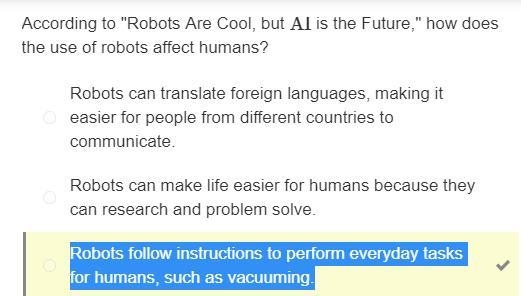 According to "Robots Are Cool, but AI is the Future," how does the use of-example-1