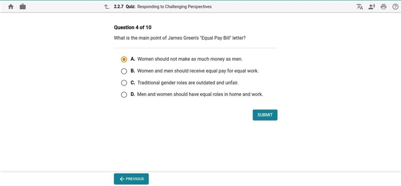 Please Help ASAP !! This English 1 about the story "Equal Pay bill"-example-1