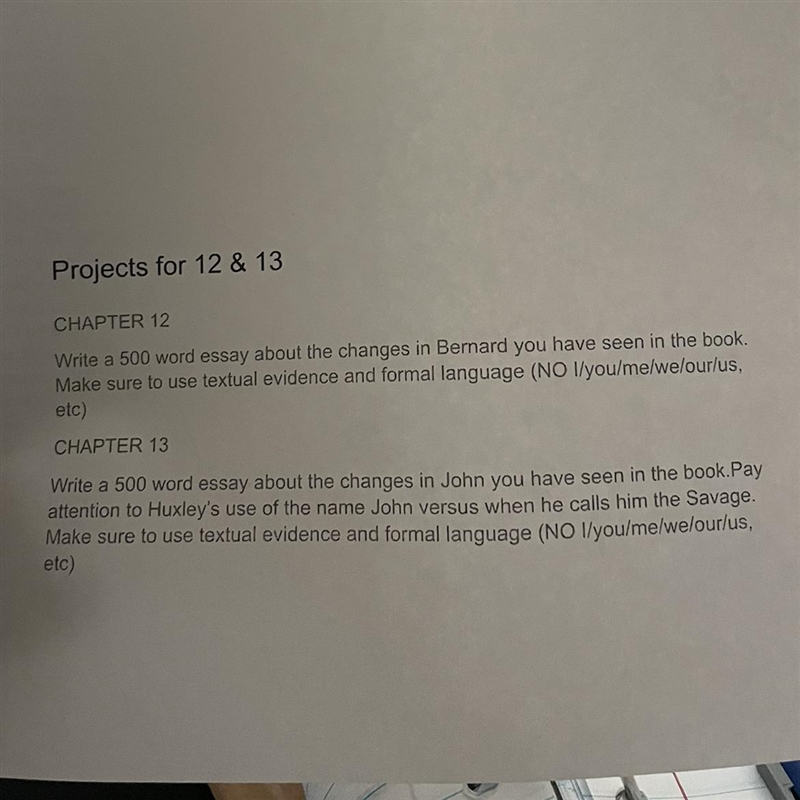 write 500 word essay about the changes in bernard you have seen in the book make sure-example-1