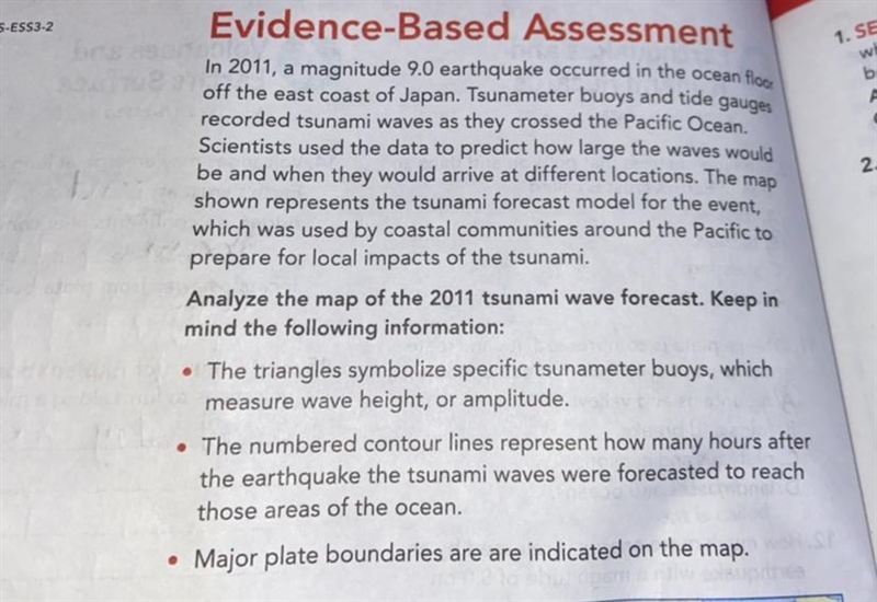 When was a tsunami wave expected to reach Hawaii, and what was the expected wave height-example-1