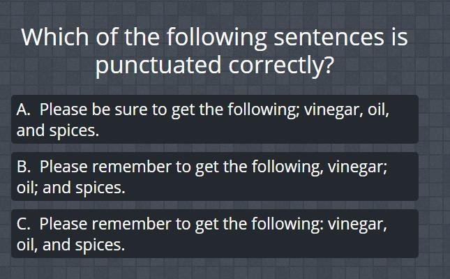 Which of the following sentences is punctuated correctly?-example-1