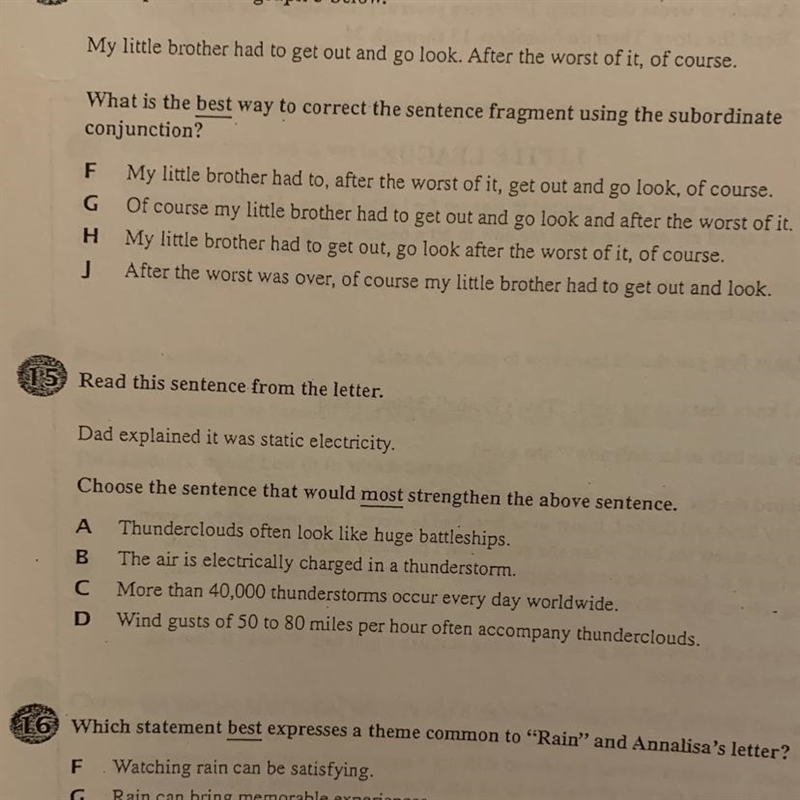 Read part of Paragraph 5 below. My little brother had to get out and go look. After-example-1