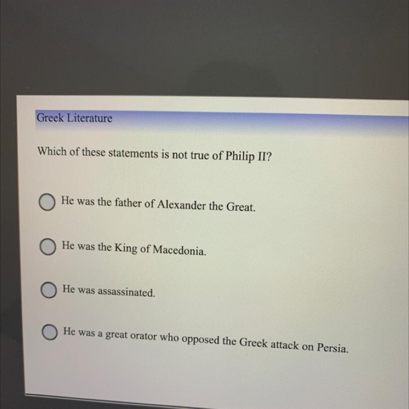 Which of these statements is not true Philip II-example-1