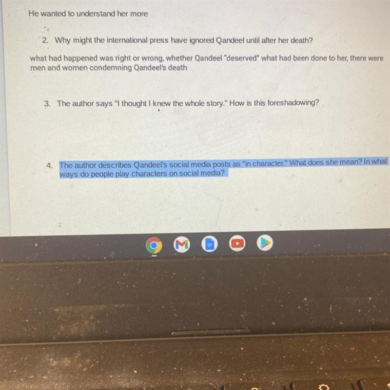 3. The author says "I thought I knew the whole story." How is this foreshadowing-example-1