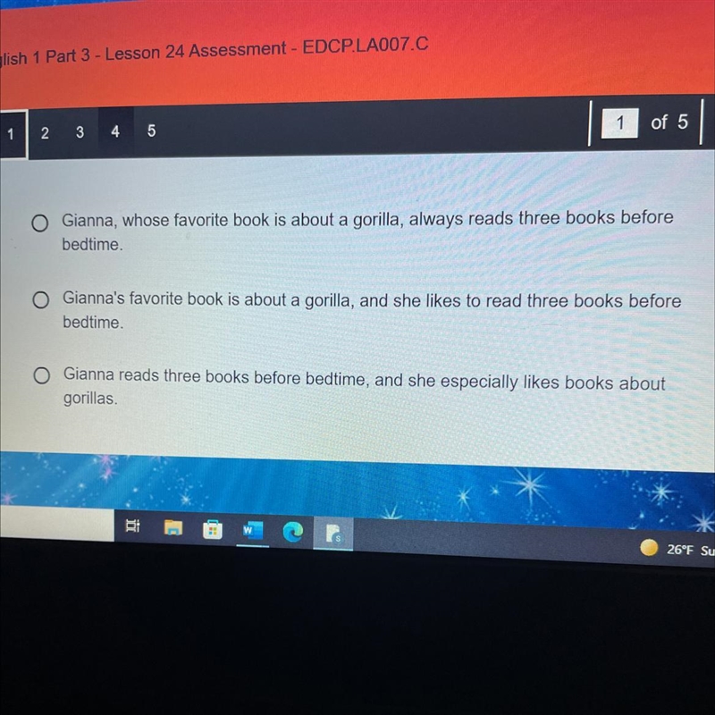 Below are two sentences. Which one of the following possibilities correctly combines-example-1