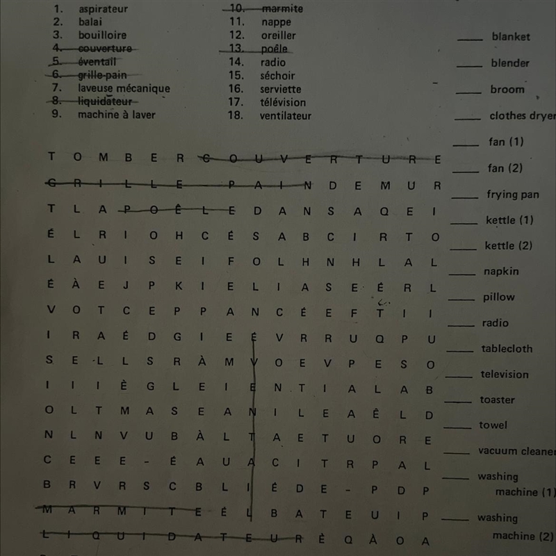 French Crossword, Please Help-example-1