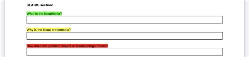 Open-ended inquiry question here: How would you define family? CLAIMS section: Please-example-1