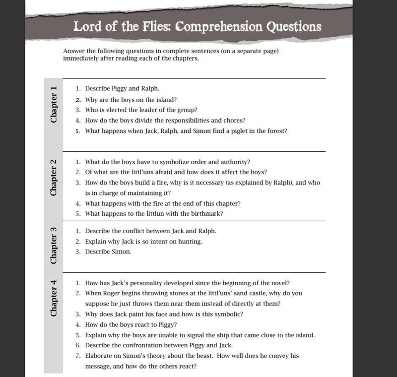 Can someone please help me these questions are about the book lord of the flies-example-1