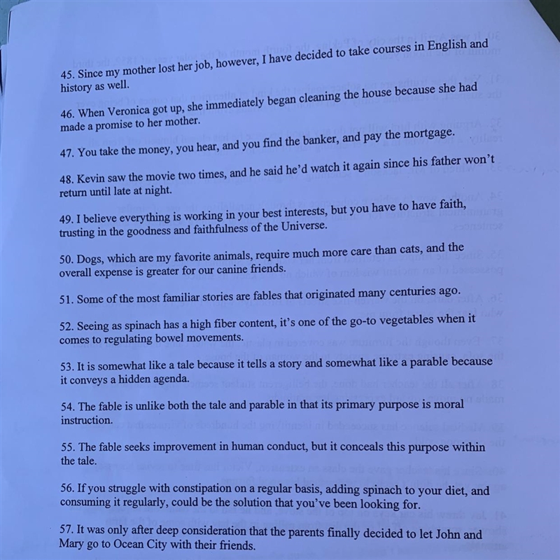 Need help with these question Determine whether it is a simple sentence, compound-example-1