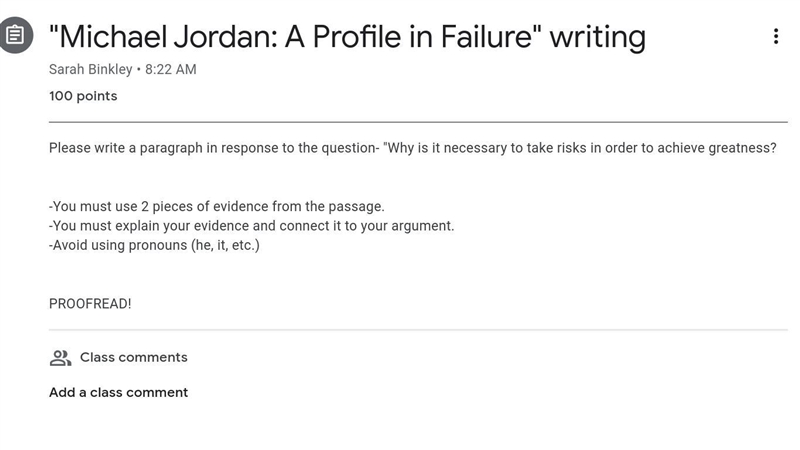 All you have to write is why it's good to lose and win that's all and put Michael-example-1