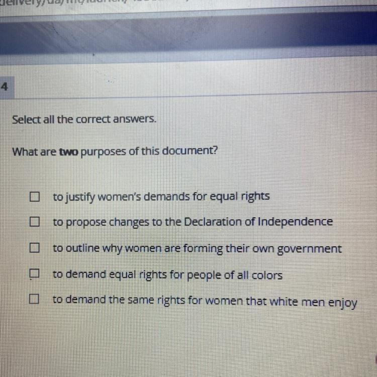 Select all the correct answers. What are two purposes of this document? I to justify-example-1