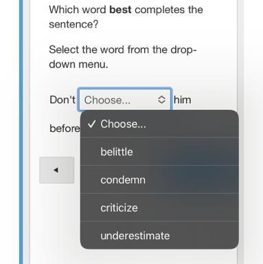 Which word best completes the sentence? Select the word from the drop-down menu. Don-example-1