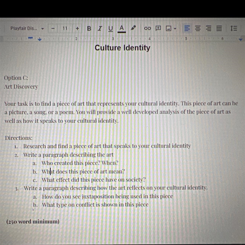 Culture Identity this is due today, please help-example-1