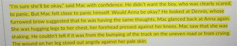 Refer to the highlighted section in the story above and choose the beat answer for-example-1