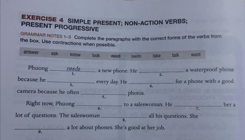 Complete the paragraph with the correct forms-example-1