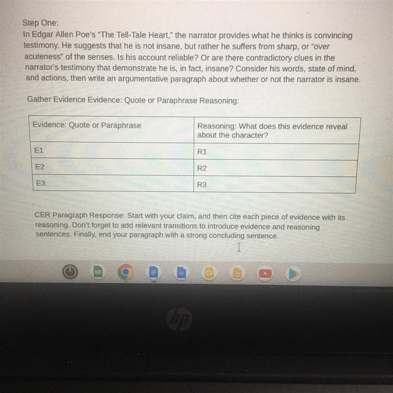 I need help IMMEDIATELY!!! Claim, Evidence, and Reasoning Paragraph Practice With-example-1