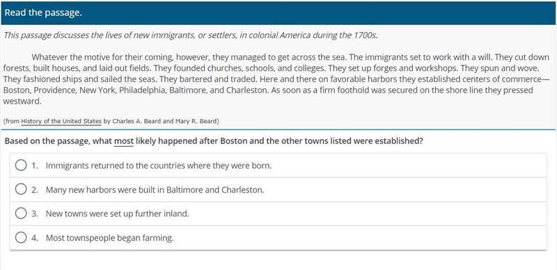 based on the passage, what most likely happened after boston and the other towns listed-example-1