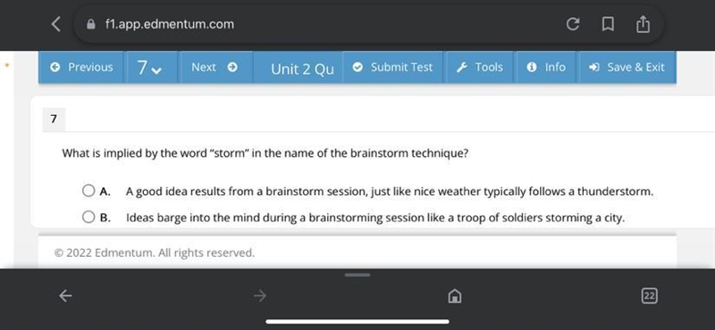 What is implied by the word “storm” in the name of the brainstorm technique?-example-1