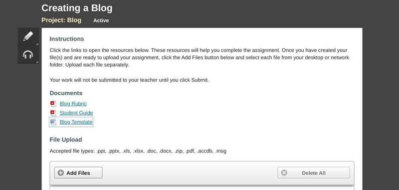 (Screen Shot) Write a blog report about bullying.-example-1