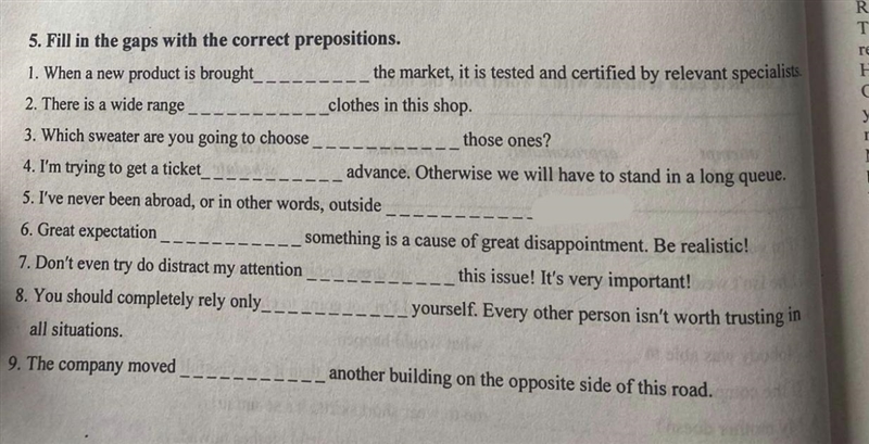 Fill the gaps with the correct preposition-example-1