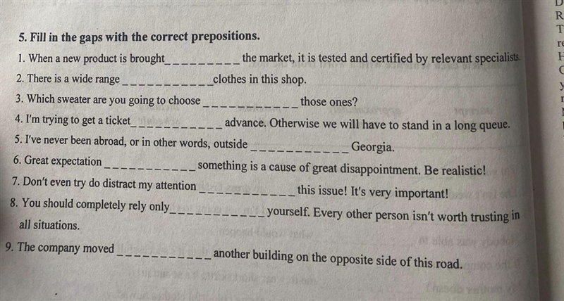 Fill the gaps with the correct preposition-example-1